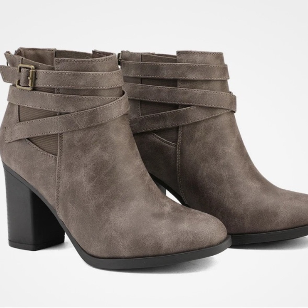 Women's Taupe Ankle Boots
